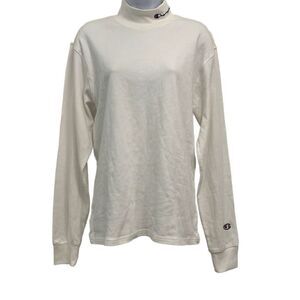 𝅺Champion GUC White Logo Long Sleeve Turtleneck  Sz S‎